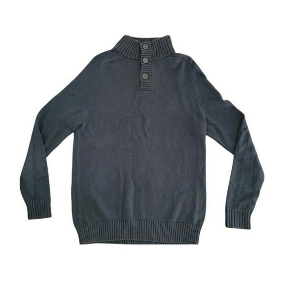 J.CREW Other - J. Crew Men's Black Knit Sweater Medium Button Collared